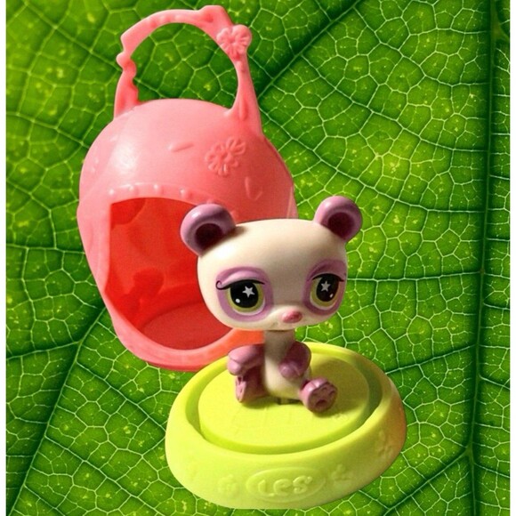 PANDA BEAR LITTLEST PET SHOP Figure Collectible McDonald’s Toy #3 NEW 2009 - Picture 1 of 3